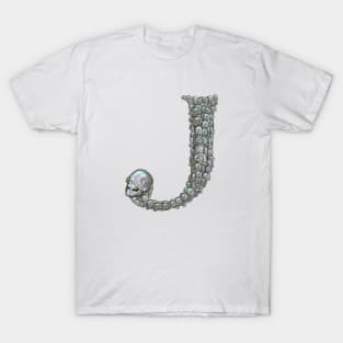 Skull Alphabet J T-Shirt